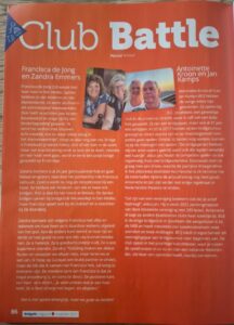 Nieuwe lid Zandra Emmers in het NBB blad!